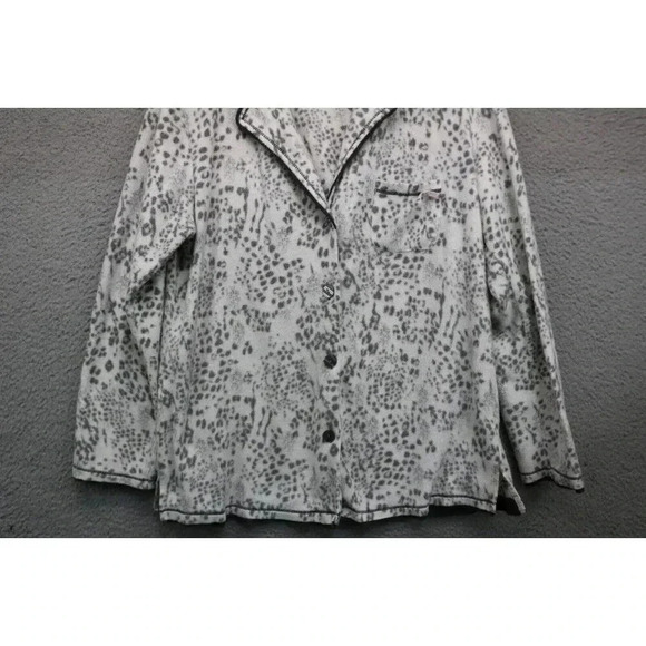 Ann Klein 2 Women's Two-Piece Mink Fleece Pajama Set-Size Medium - Picture 5 of 15